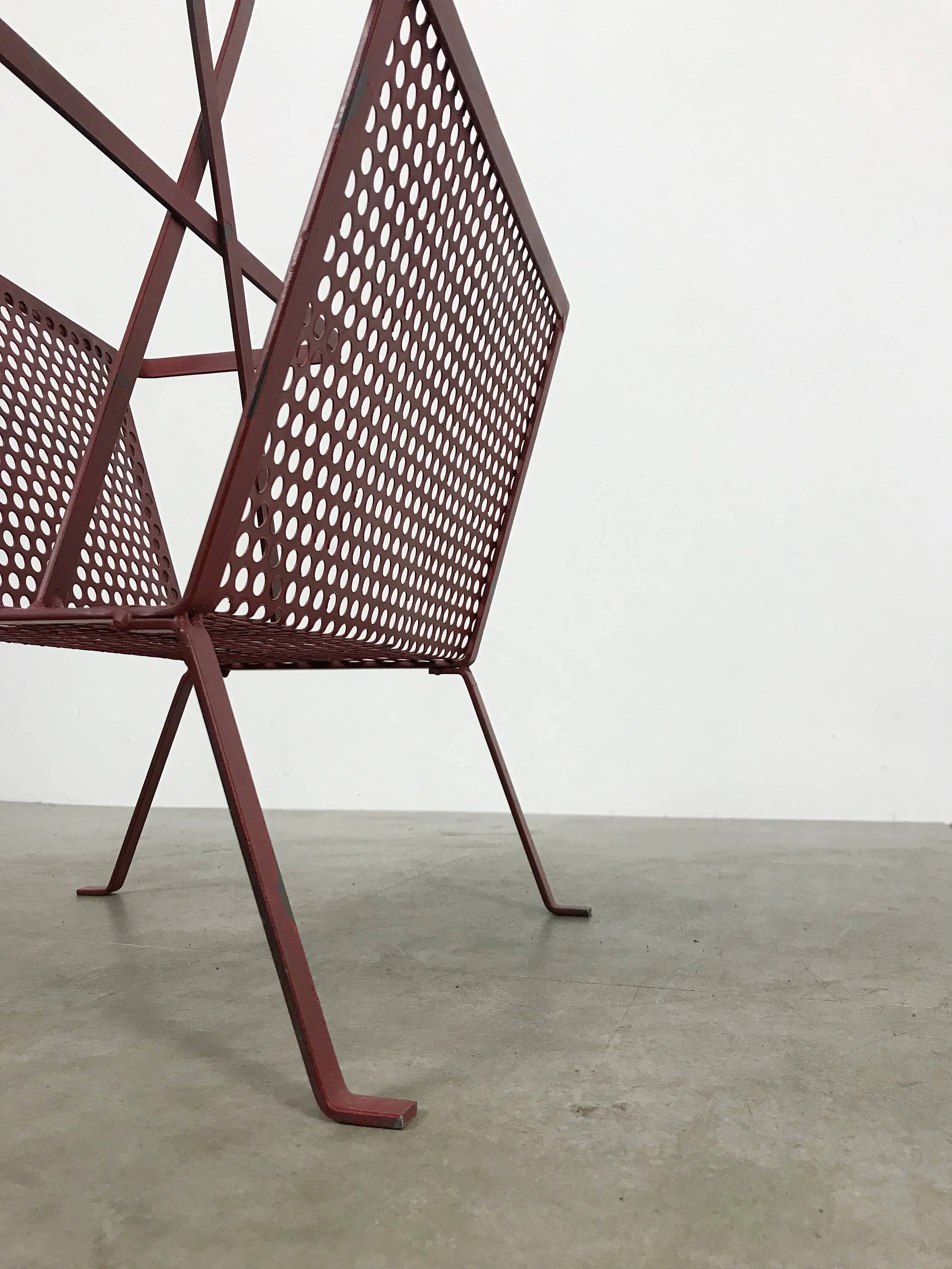 Vintage magazine holder attributed to Mathieu Mategot — The S